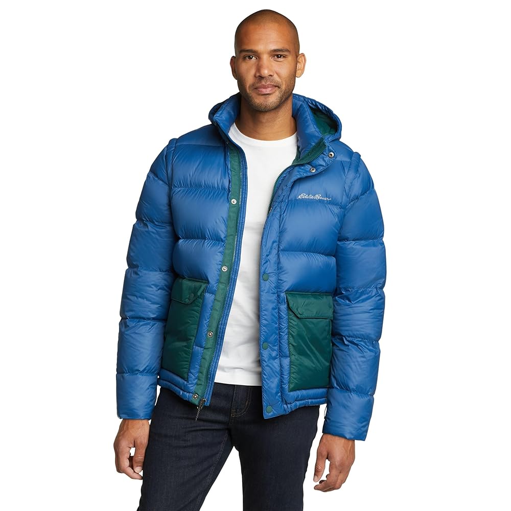 ジャケット・アウター eddie bauer down puffer jacket Eddie Bauer Men's Classic Down 2.0 Jacket, Black Regular XXL